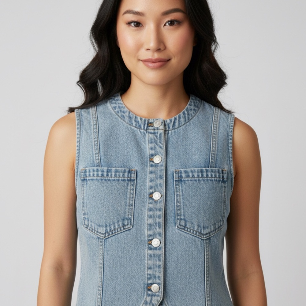 NEW Pistola Classic Blue Denim Vest